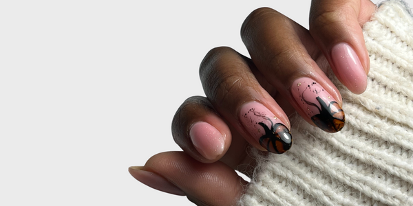 Halloween Nail Art Tutorial: Tortie Pumpkins