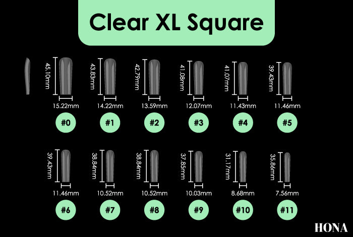 Square Full Cover Extension Tips